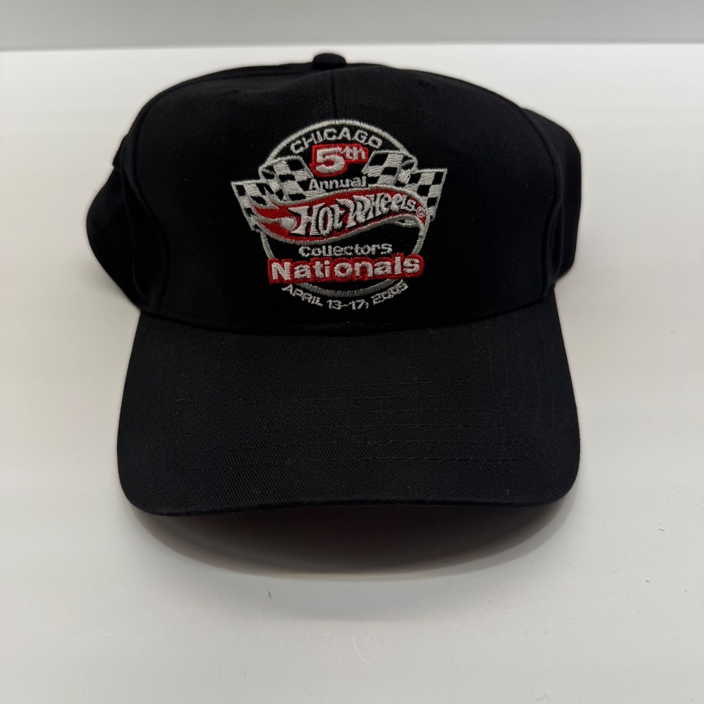 Hot Wheels 5th Annual Collectors Nationals Chicago 2005 Hat Black Adjustable Cap